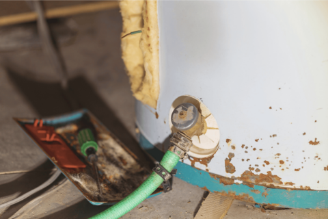 water heater needs maintenance!